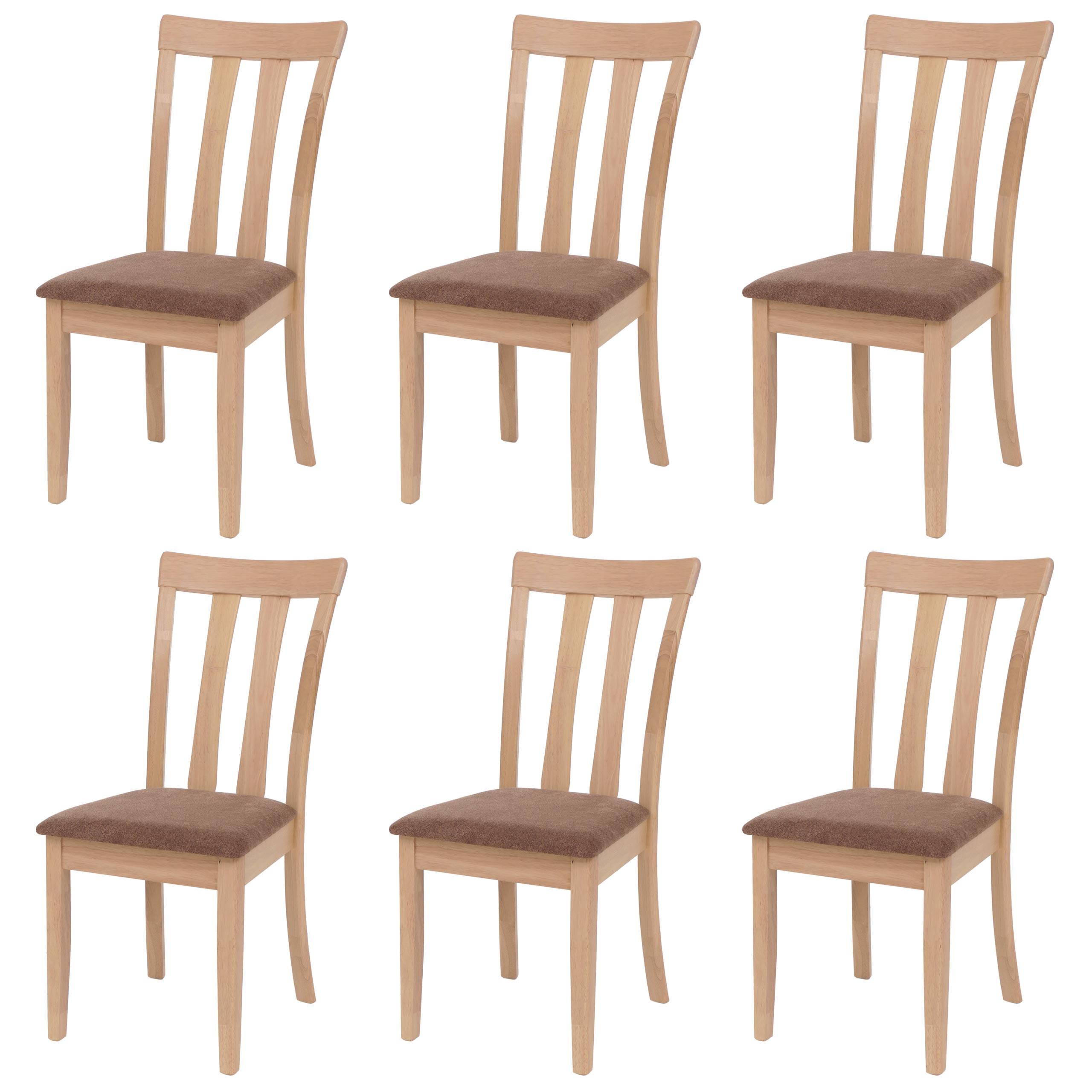 ESSZIMMERSTUHL Braun 6er-Set - Braun, Holz (42/96/58cm) - MCW