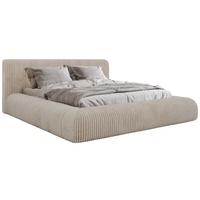 POLSTERBETT TILBEA CLASSIC 140/200 - Beige Cordstoff - ohne Matratze - Beige, Textil (140/200cm) - MKS