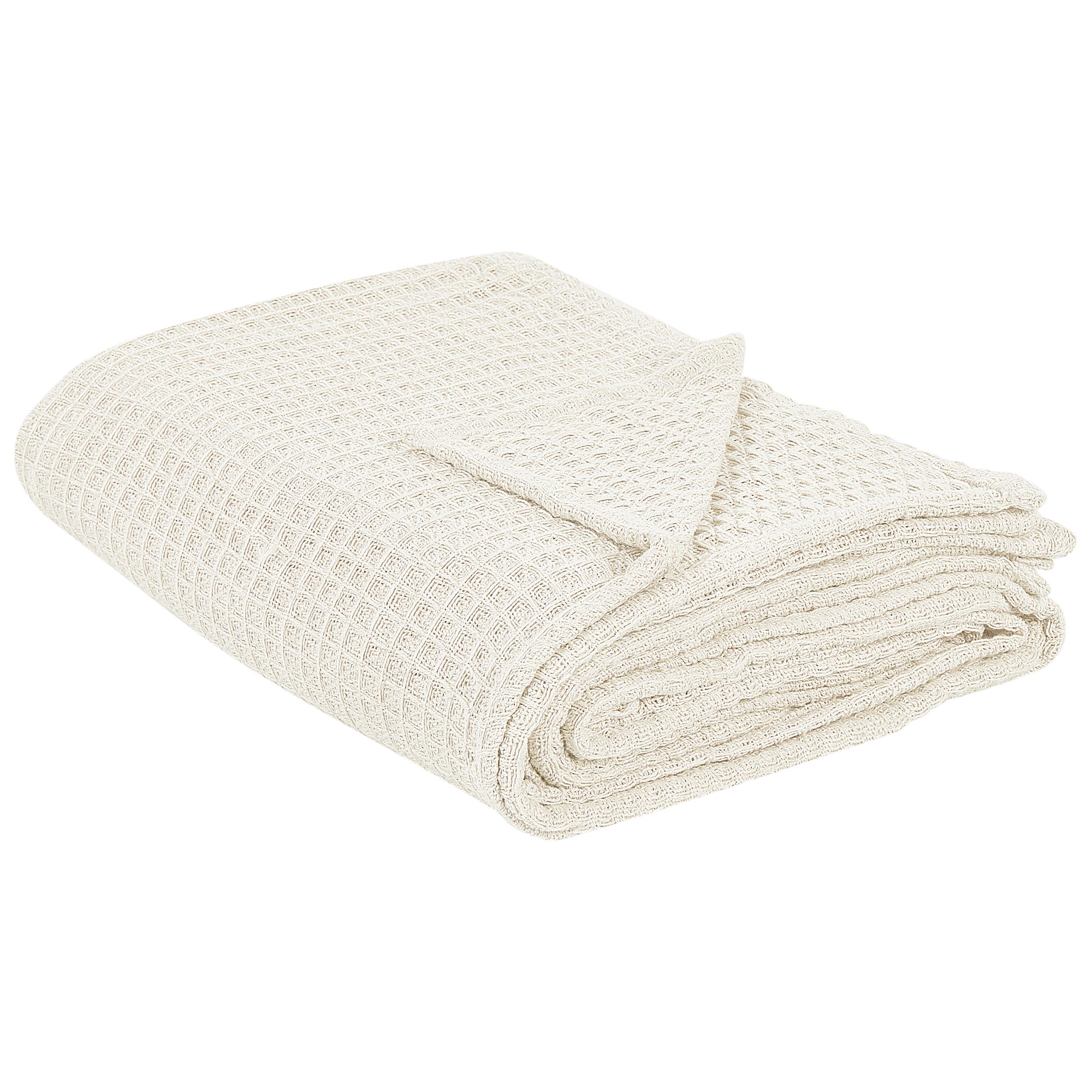 DECKE Beige 220 x 240 cm Chagyl - Creme, Textil (220/240cm) - Beliani
