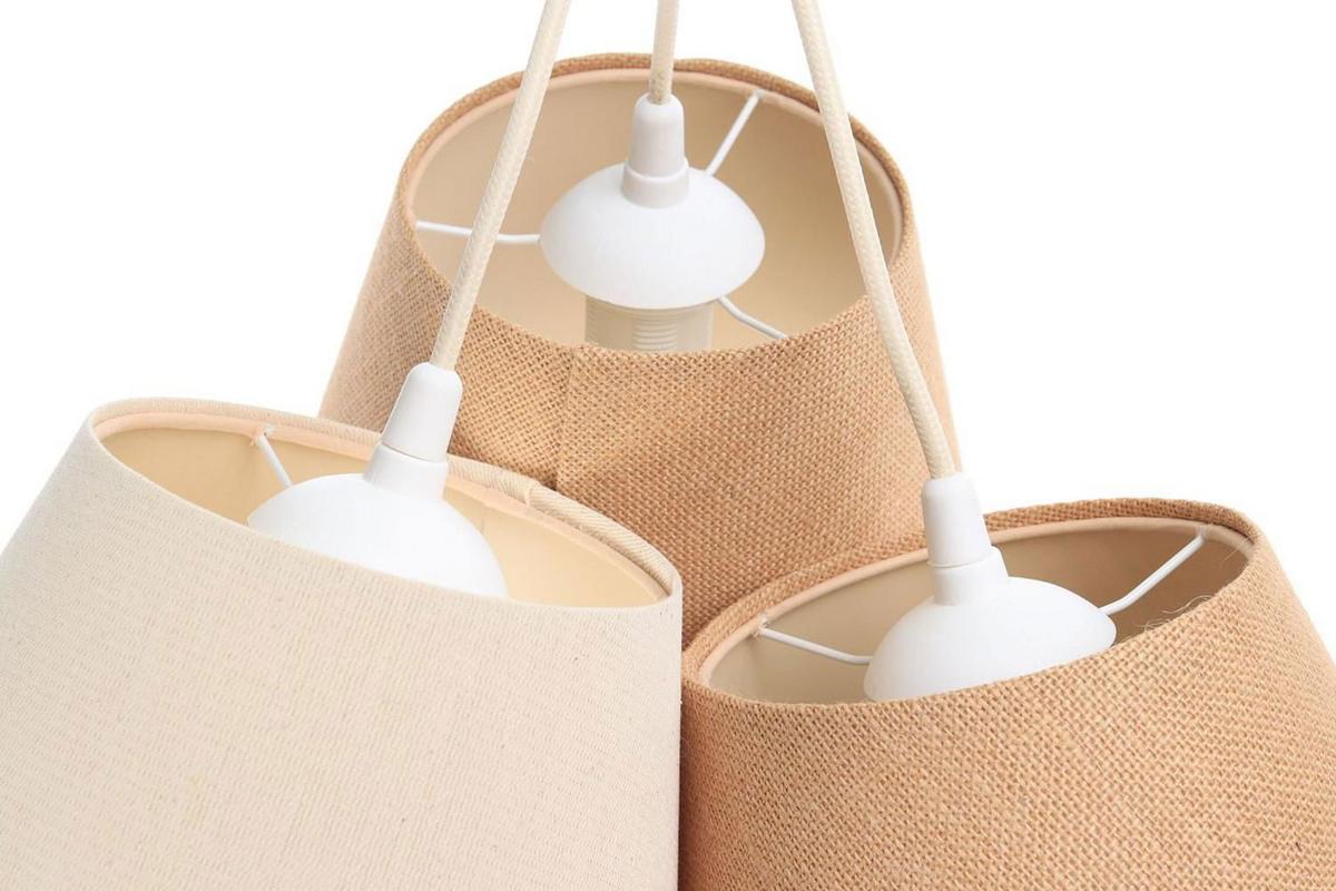 HÄNGELEUCHTE Beige 25/19 cm - Beige, Kunststoff (25/1/19cm) - ONZENO