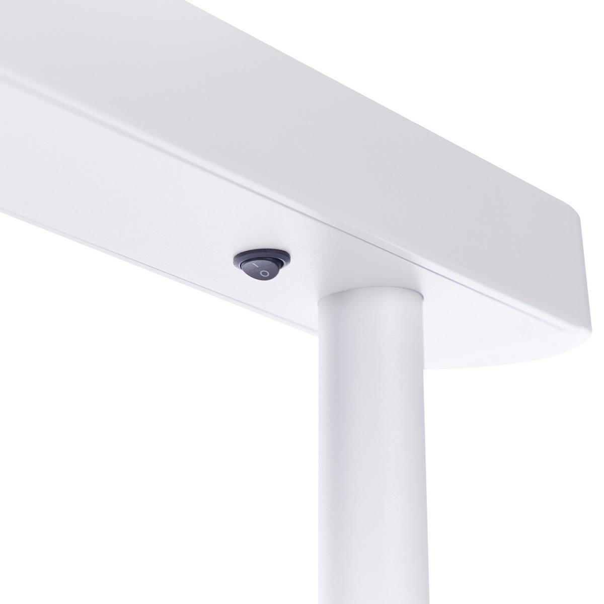 STEHLAMPE Perseus 7/95/186 cm - Weiß, Metall (7/95/186cm) - Beliani