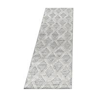 HOCHFLORTEPPICH EISACK, im Boho-Stil, Grau, 80 x 250 cm - Grau, Textil (250/80cm) - KADIMA DESIGN