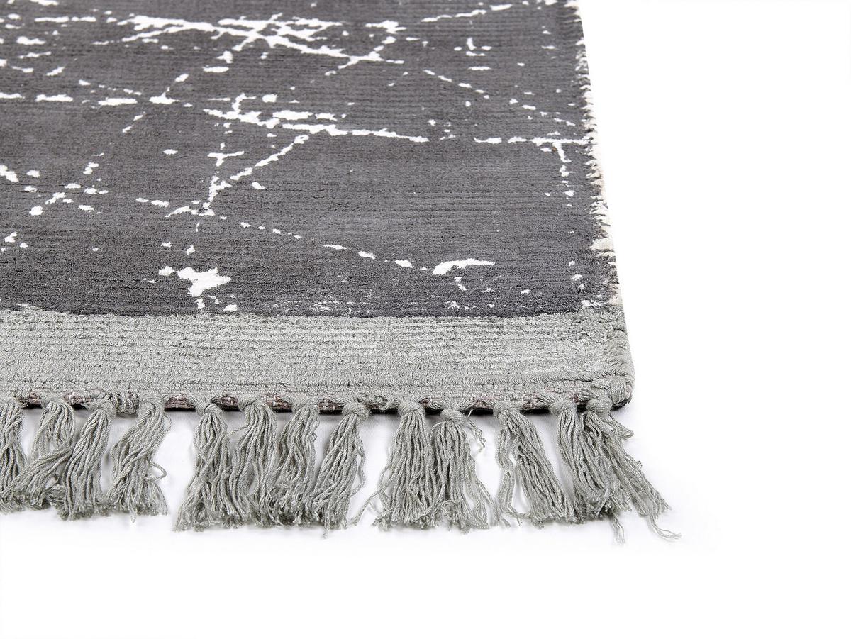 KURZFLOR-TEPPICH Hanli 230/160 cm - Grau, Naturmaterialen (160/230cm) - Beliani