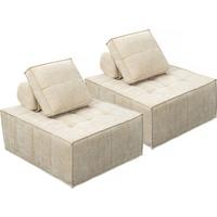 SESSEL velluto beige - Beige, Textil (100/89/96cm) - Habitat Garten