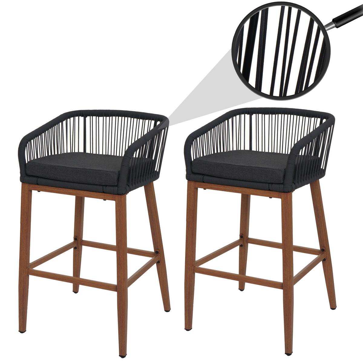 BARHOCKER Anthrazit, Dunkelgrau - Dunkelgrau/Anthrazit, Metall (51/92/53cm) - MCW