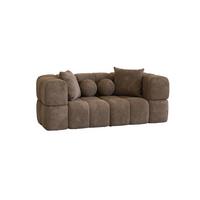 SOFA 2-sitzer Vega - Braun, Holzwerkstoff/Textil (200/77/103cm) - Fun Möbel