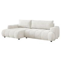 ECKSOFA Haiti, Seite: Links LC+2R - Creme/Schwarz, Holz/Textil (276/156cm) - MIRJAN24