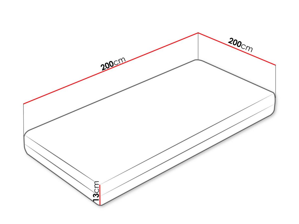 SCHAUMSTOFFMATRATZE Sonto 13 cm - Weiß, Textil (200/200cm) - MIRJAN24