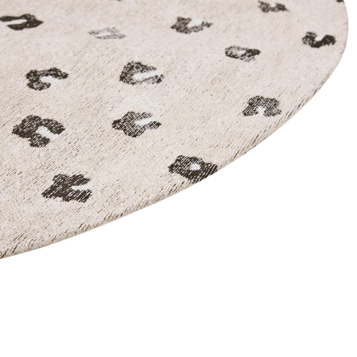 KURZFLOR-TEPPICH Afis 140/140 cm - Beige, Textil (140/140cm) - Beliani