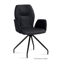 ARMLEHNSTUHL (8er-Set) Dionis 58x92x60 Schwarz/Anthrazit - Anthrazit/Schwarz, Kunststoff (60/92/58cm) - 58aufmkessel