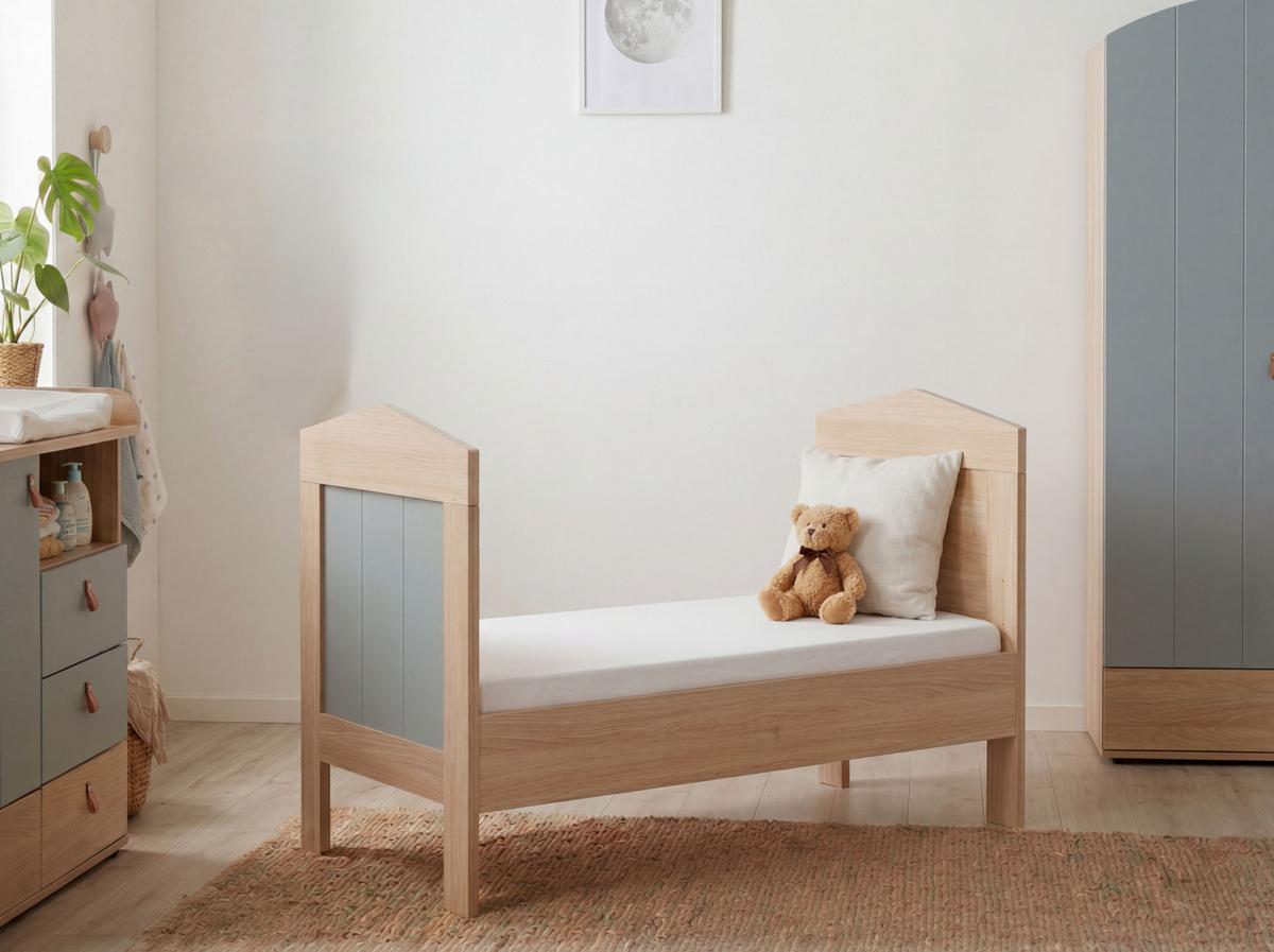 SET Umbauseiten Nagano Oak für Juniorbett Roofy 70 x 140 cm - Eichefarben, Holzwerkstoff - arthur berndt