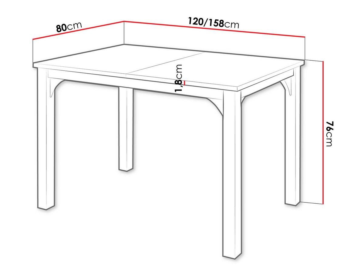 ESSTISCH Focus 120 - Nussbaumfarben/Schwarz, Holzwerkstoff/Metall (80/120/76cm) - MIRJAN24