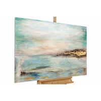 ÖLGEMÄLDE 120/80 cm - Blau, Holz/Textil (120/80cm) - KUNSTLOFT