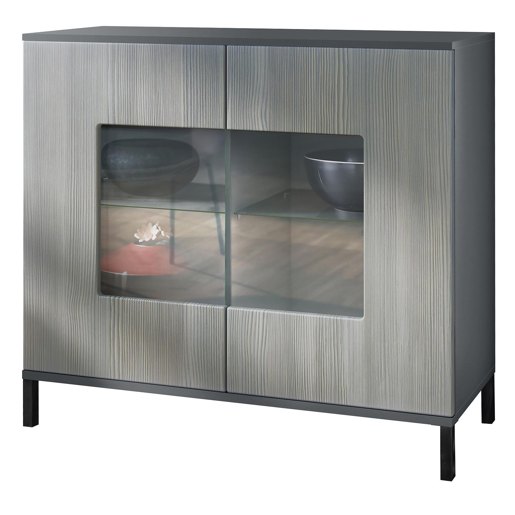 KOMMODE Grömitz Avola-Anthrazit - Anthrazit, Holzwerkstoff (92.5/83.5/35cm) - Vladon