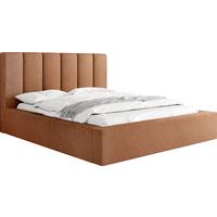 POLSTERBETT Amira - Birkefarben/Terracotta, Holzwerkstoff/Kunststoff (200/200cm) - WFL GROUP