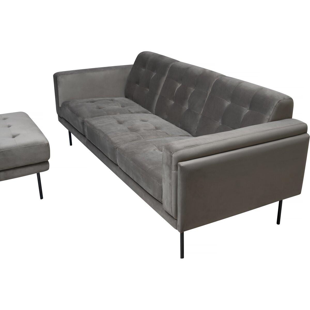 ECKSOFA noé Grau - Grau, Textil (85/201cm) - Habitat Garten