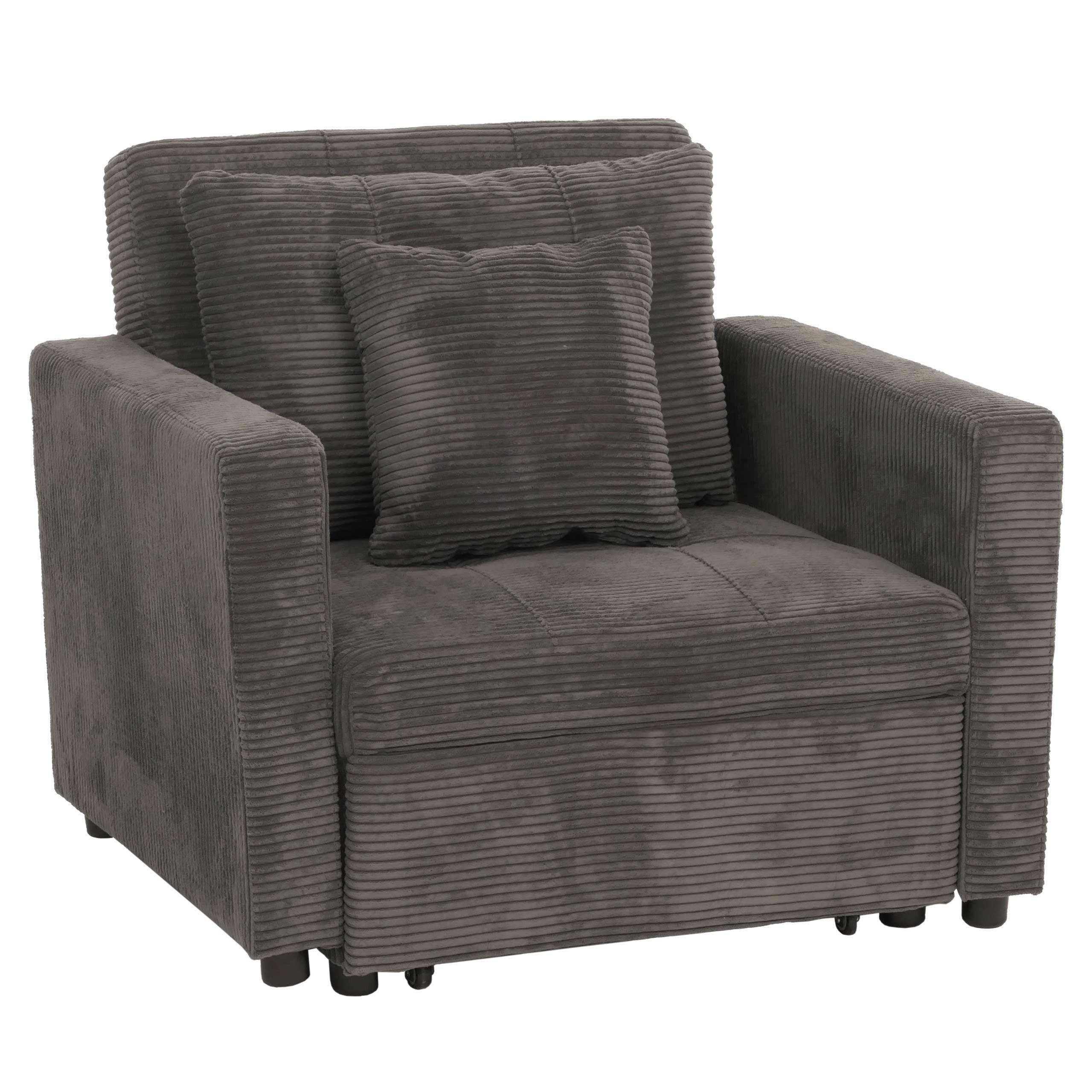 SCHLAFSESSEL Grau - Grau, Textil (100/86/88cm) - MCW