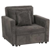 SCHLAFSESSEL Grau - Grau, Textil (100/86/88cm) - MCW
