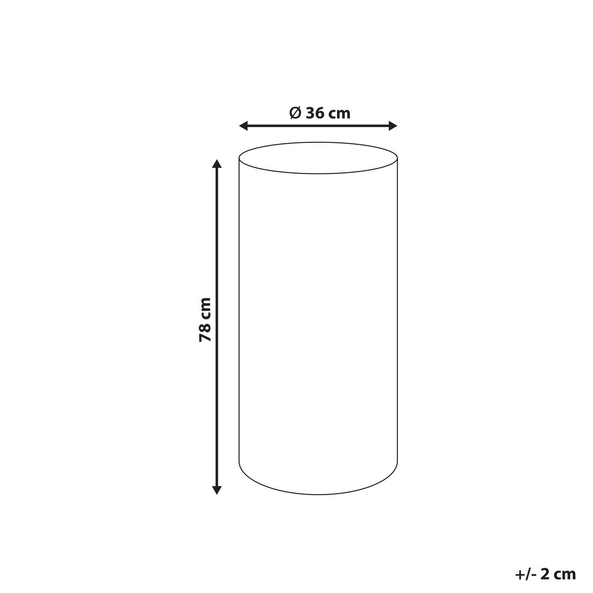 LED-LAMPE Weiß Piedra - Weiß, Kunststoff (36/36/78cm) - Beliani
