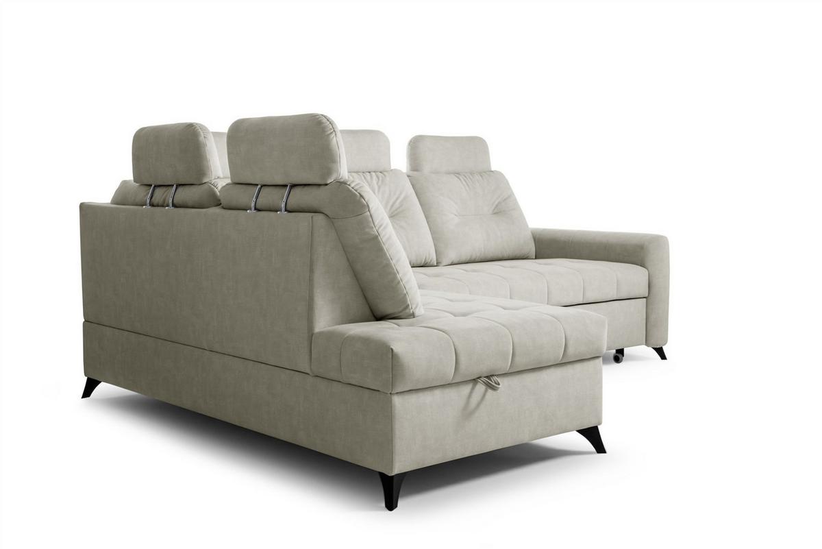 ECKSOFA Wendie - Beige, Holzwerkstoff/Textil (200/250cm) - Fun Möbel