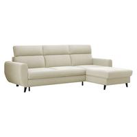 ECKSOFA Torro Mini, Seite: Rechts - Creme, Holz/Textil (258/168cm) - MIRJAN24
