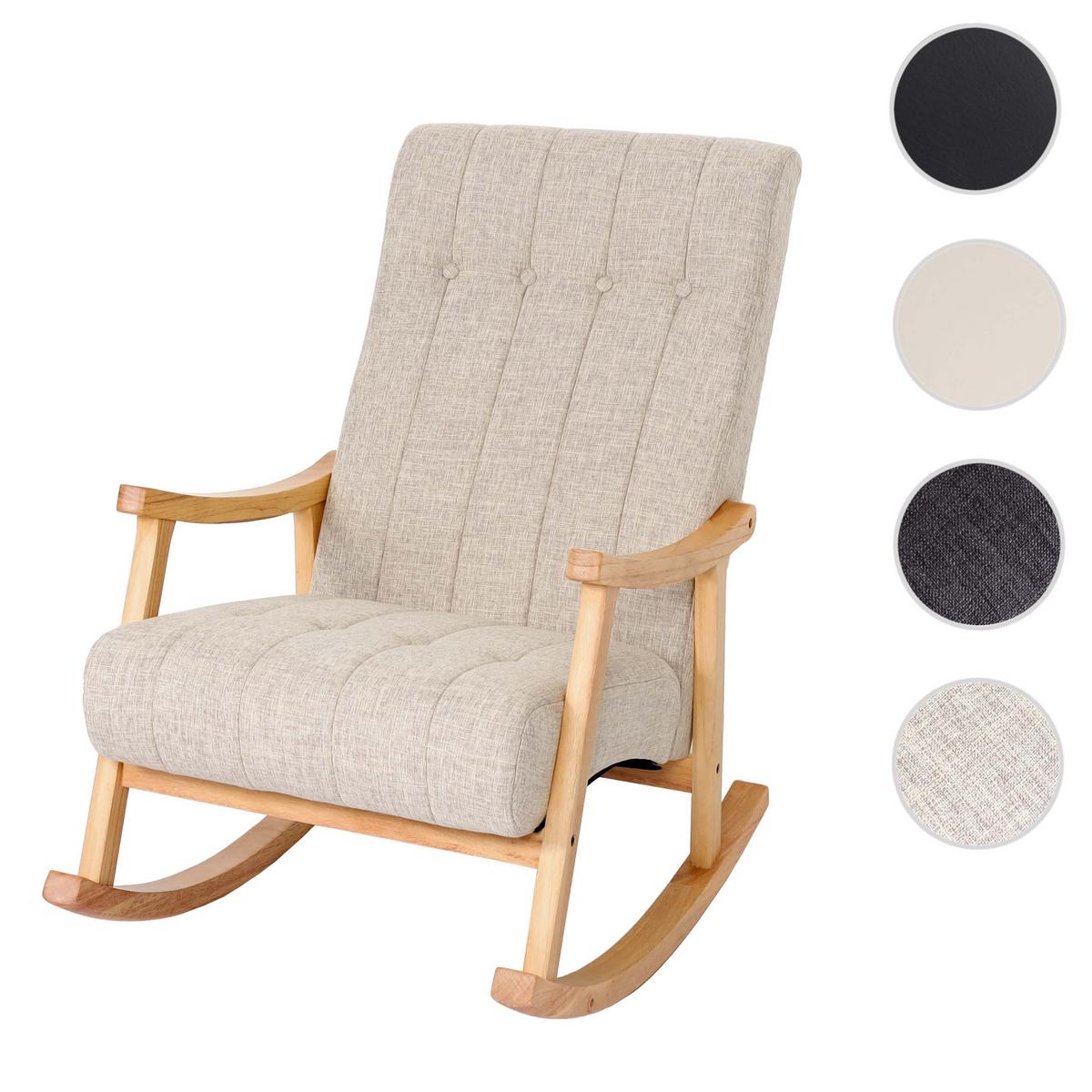 SCHAUKELSTUHL Cremeweiß - Creme/Weiß, Holz (62/97/82cm) - MCW