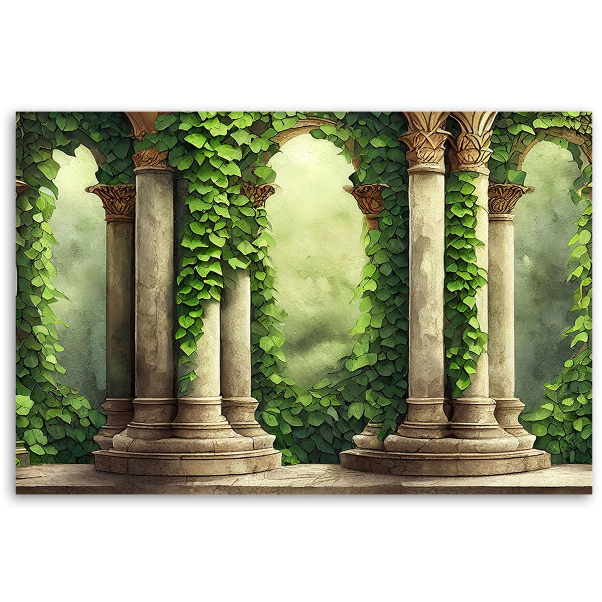KUNSTDRUCK Grün 120/80 cm - Grün, Textil (120/80cm) - KUNSTLOFT
