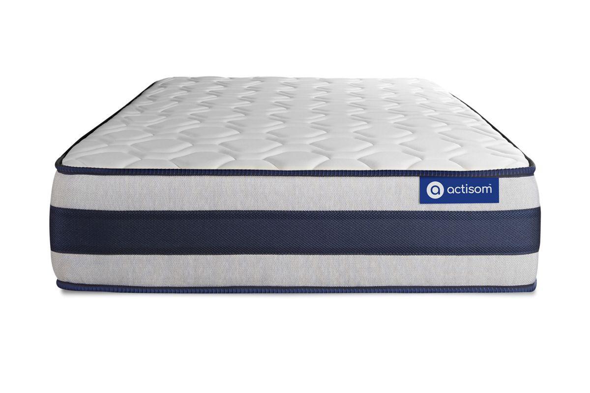 BETT Actilatex ergo Latex und Memory-Schaum 80 x 200 cm h3 - Kit Bettgestell Grau - Beige/Grau, Karton/Holz (80/200cm) - ACTISOM
