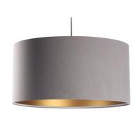HÄNGELEUCHTE Grau 50/25 cm - Goldfarben/Grau, Kunststoff (50/0.8/25cm) - ONZENO