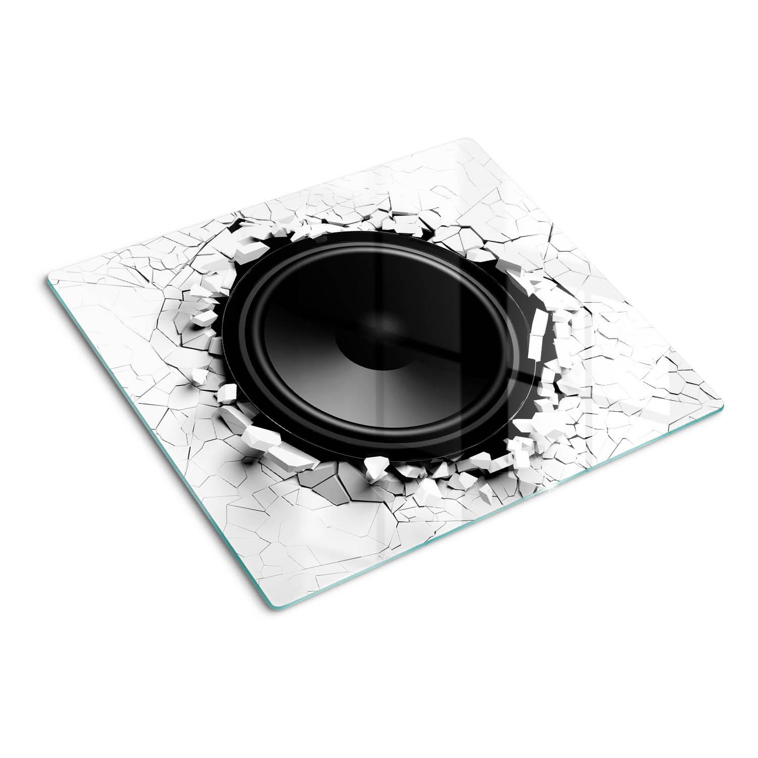 GLASPLATTE 60x52 cm Lautsprecher - Schwarz, Glas (60/0.4/52cm) - TULUP