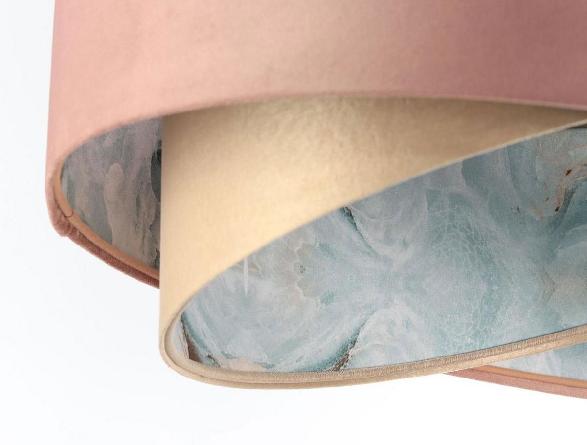 HÄNGELEUCHTE Gold 50/23 cm - Pink/Goldfarben, Kunststoff (50/1.3/23cm) - ONZENO