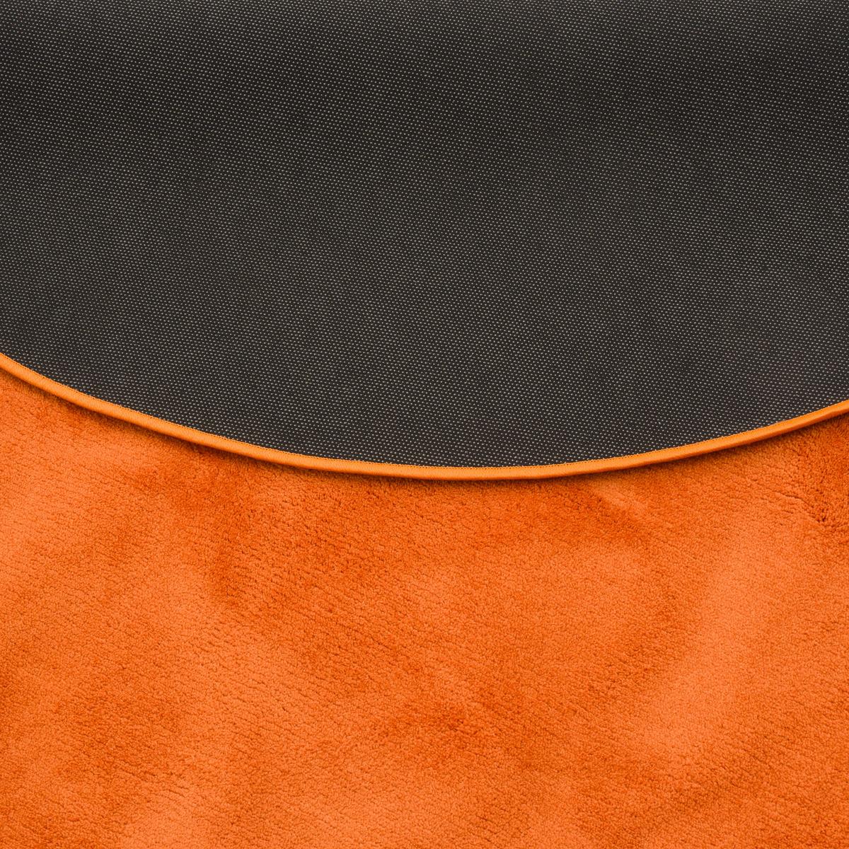 LUXUS SUPER SOFT HOCHFLOR LANGFLOR TEPPICH DELUXE RUND - Orange, Textil (160/160cm) - Snapstyle