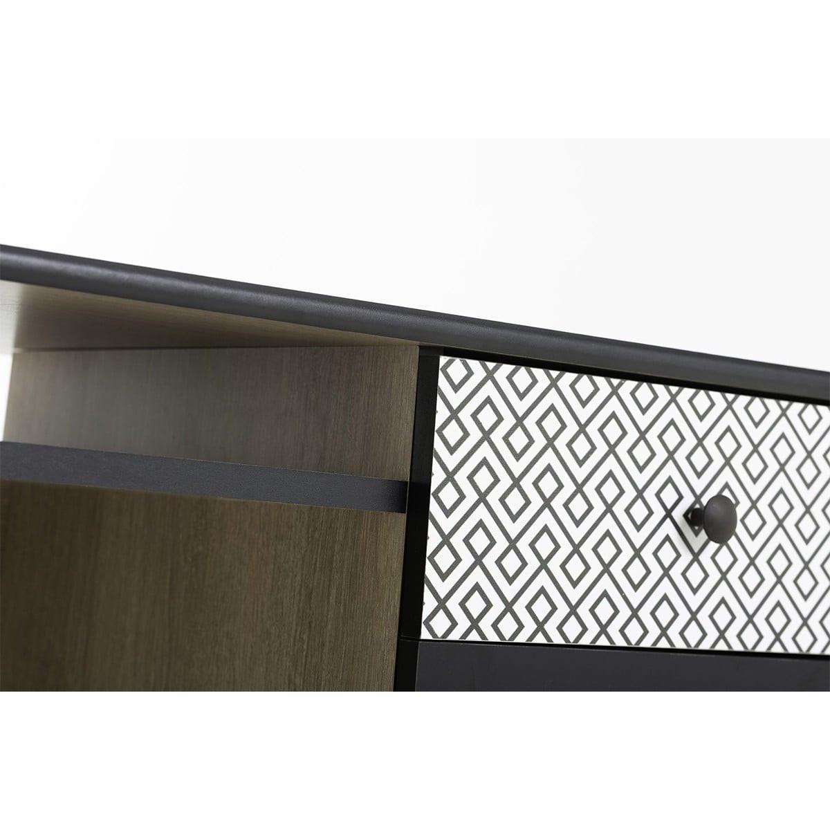 SCHREIBTISCH 1 Tür 1 Schublade Jakarta -Französisch Herstellung - Eschefarben, Holzwerkstoff (50/50/73cm) - Calicosy