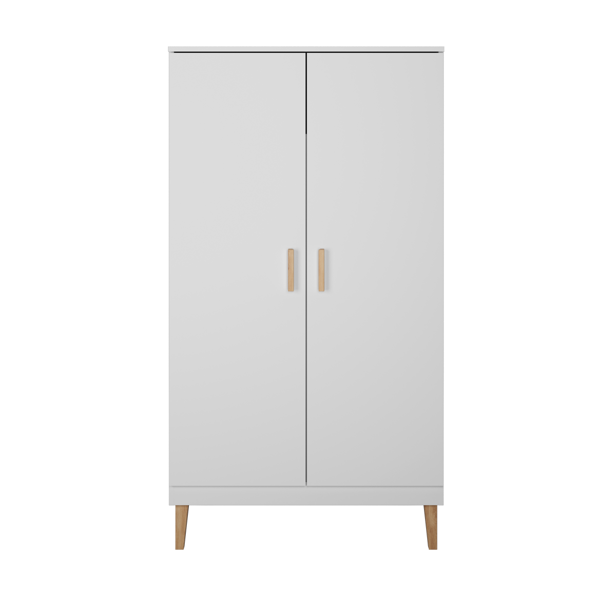 KINDERKLEIDERSCHRANK Kubi - Weiß, Holzwerkstoff (55/184/100cm) - RAUMHIRSCH FURNITURE