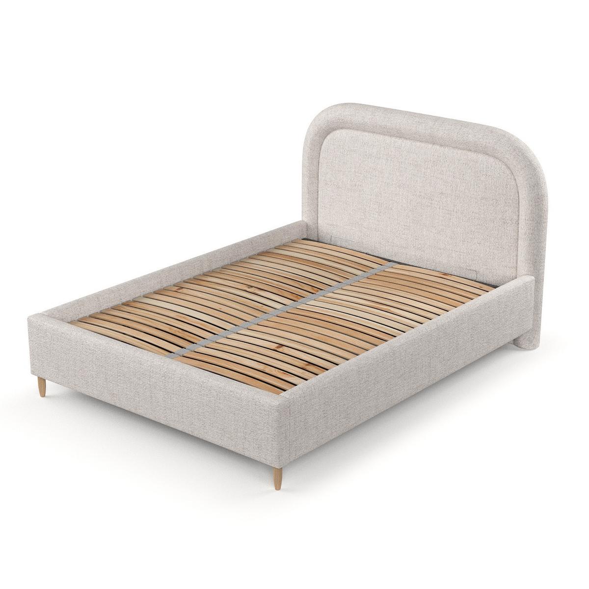 POLSTERBETT Zoya 140/200 cm Hellbeige im Neve Stoff - Sandfarben/Naturfarben, Holz/Holzwerkstoff (140/200cm) - AltaBeds