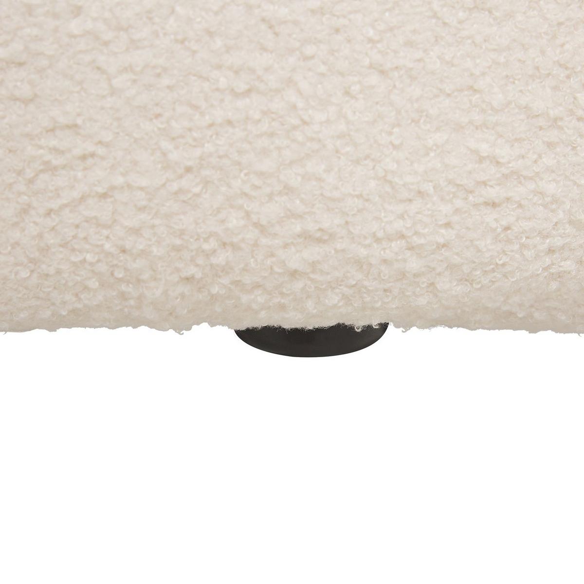 3-SITZER-SOFA Polyester Weiß Lomma - Weiß, Textil (190/70/82cm) - Beliani