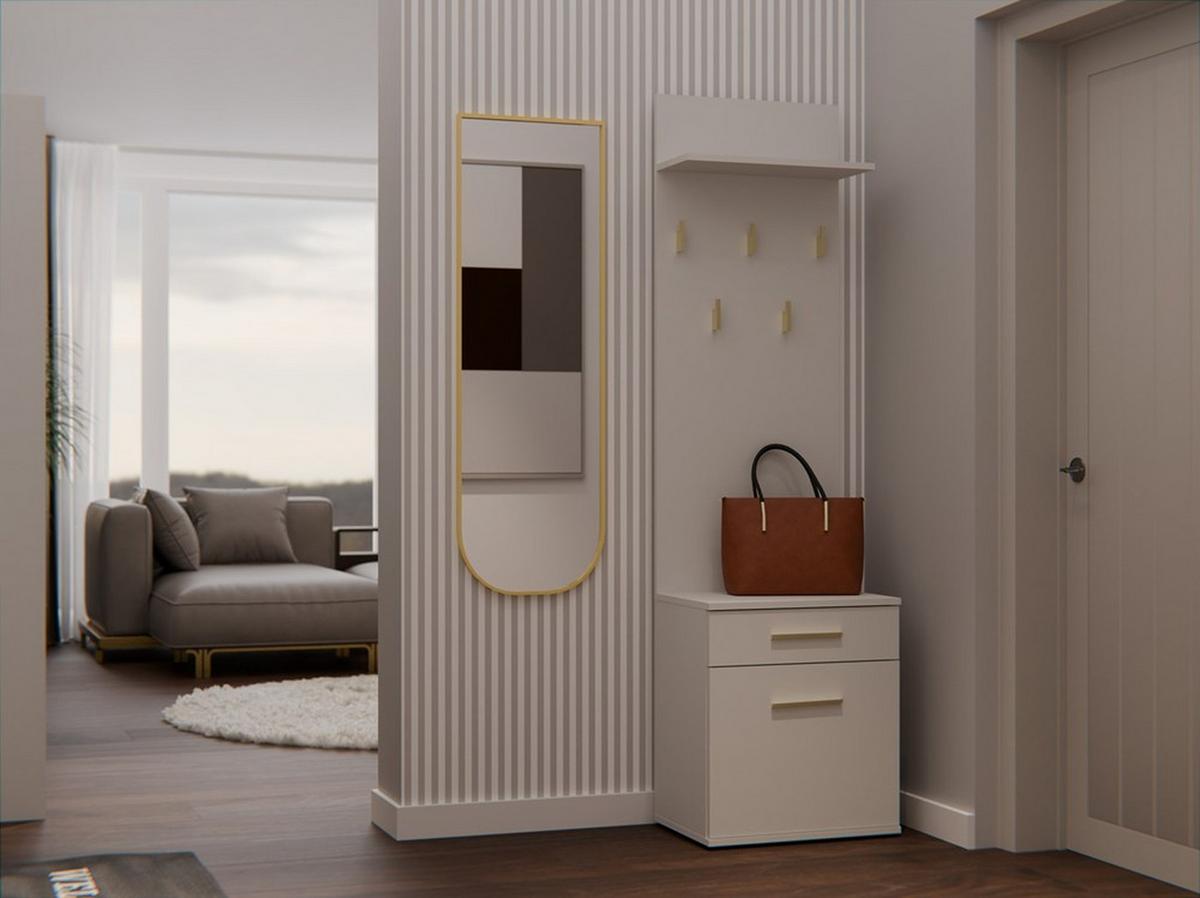 SCHUHSCHRANK Kaschmir 50/180/35 - Kaschmir, Holzwerkstoff (50/180/35cm) - RAUMHIRSCH FURNITURE