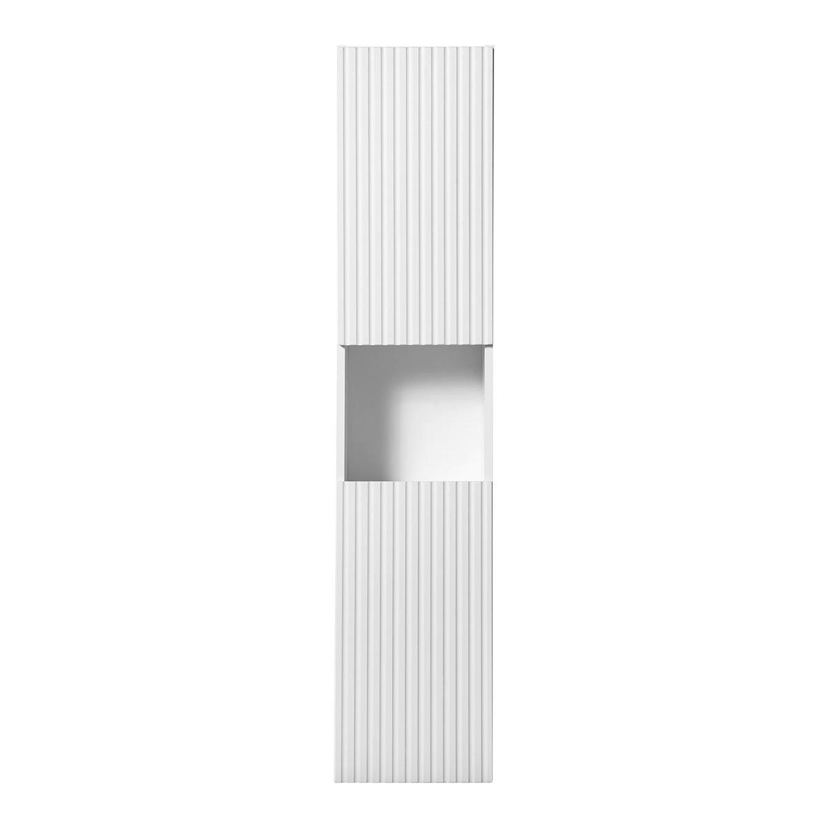 HÄNGESÄULE Riva Weiß und Holz - Weiß, Holzwerkstoff (30/140/25cm) - Petits-meubles