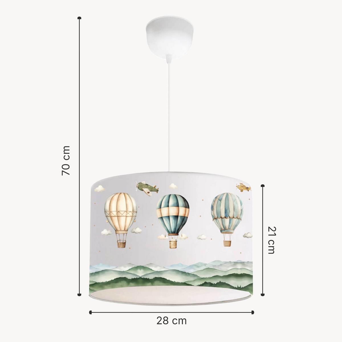 KINDERHÄNGELEUCHTE Rugby - Weiß, Textil (28/28/70cm) - lux.pro