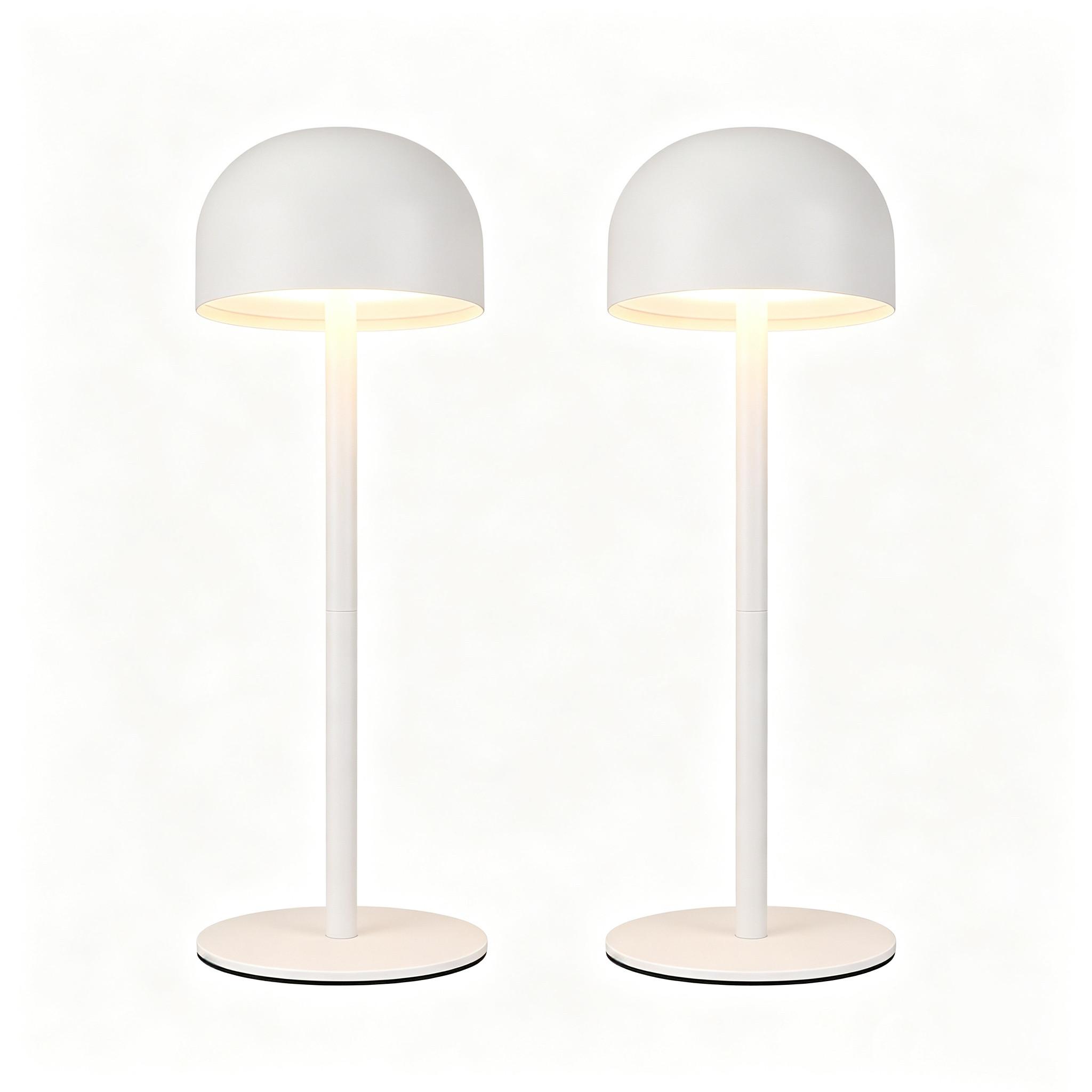 TISCHLAMPE Mirae 9/9/25 cm - Weiß, Kunststoff/Metall (9/9/25cm) - ZMH