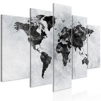KUNSTDRUCK Grau 100/50 cm - Schwarz/Grau, Textil (100/50cm) - KUNSTLOFT