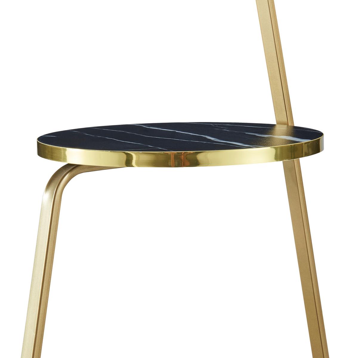 BEISTELLTISCH Sipoo - Schwarz, Holzwerkstoff (37/46/74cm) - [en.casa]