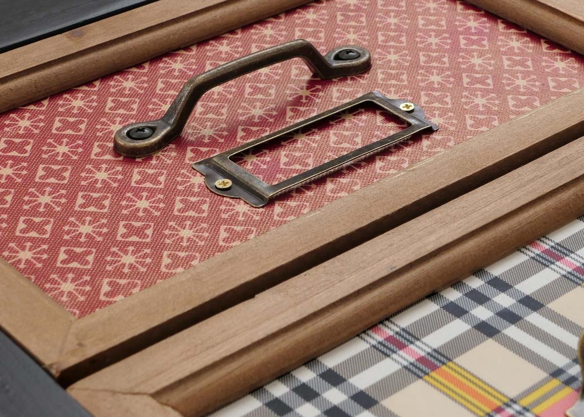APOTHEKERKOMMODE Schwarz - Schwarz, Holz (91/80/40cm) - MCW