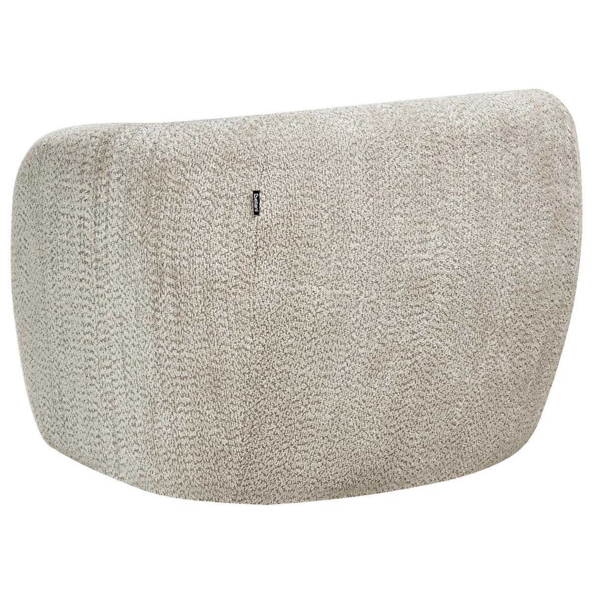 DREHSESSEL Stoff Beige Tore - Beige, Textil (85/67/80cm) - Beliani