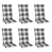 HOCHLEHNERAUFLAGE Sunny MK 120/50/6cm Mintgrün-Kariert 6tlg - Mintgrün, Textil (50/6/120cm) - Beautissu 