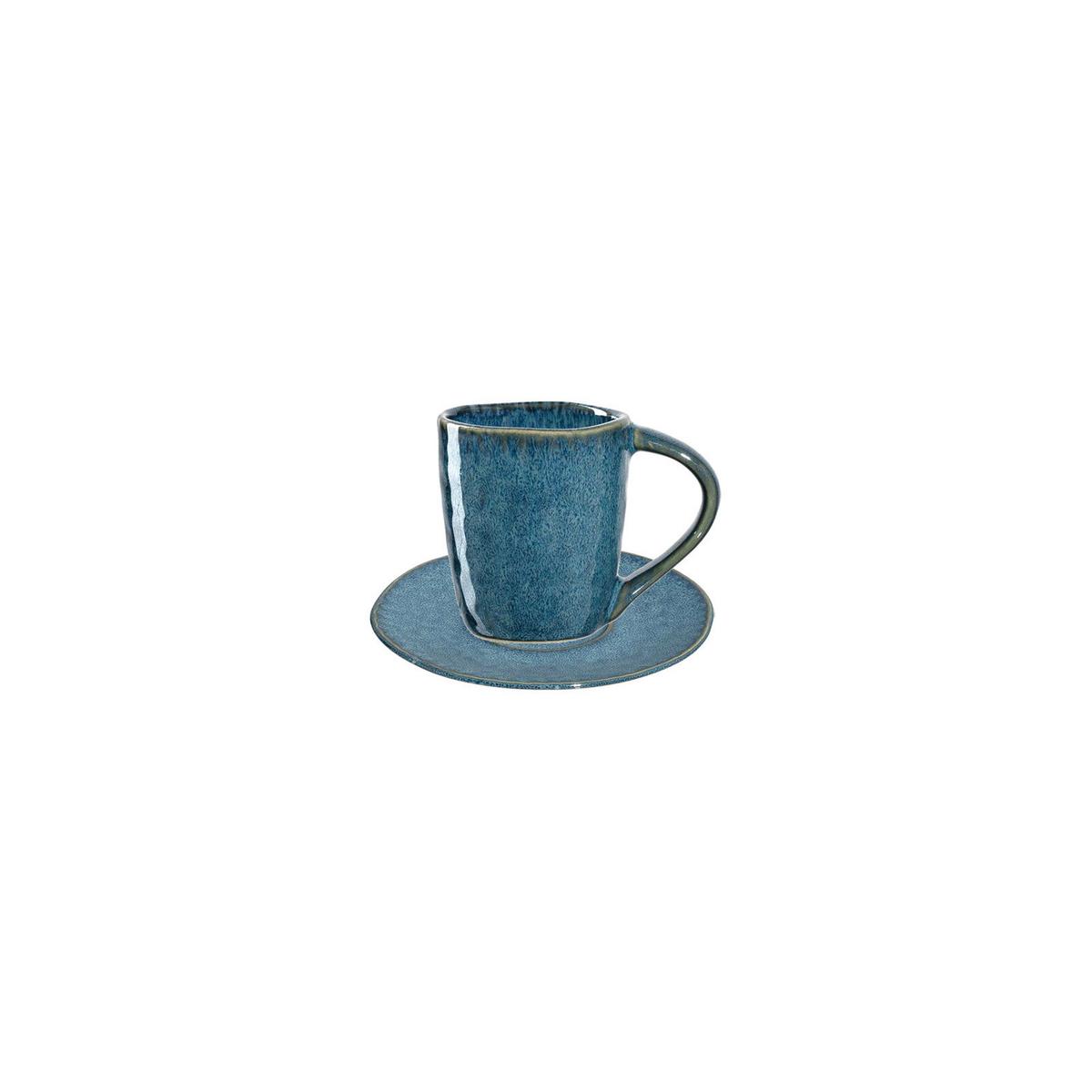 ESPRESSOTASSEN Matera Blau 8-tlg. - Blau, Keramik (0.09L) - Leonardo Living