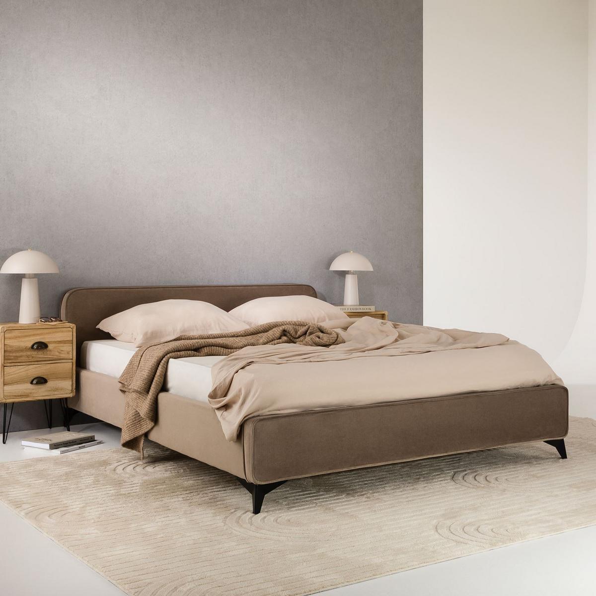 POLSTERBETT LAVORO 140X200 CM - Greige, Textil (140/200cm) - IDIMEX