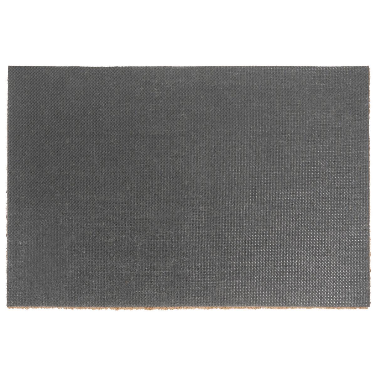 FUSSMATTE Blaugrün 50/80 cm Kaninchen Kokosfasern Clark - Jadegrün, Textil (50/80cm) - Beliani