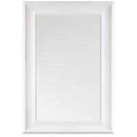 WANDSPIEGEL weiß rechteckig 60/90 cm Lunel - Weiß, Kunststoff (60/90/3cm) - Beliani