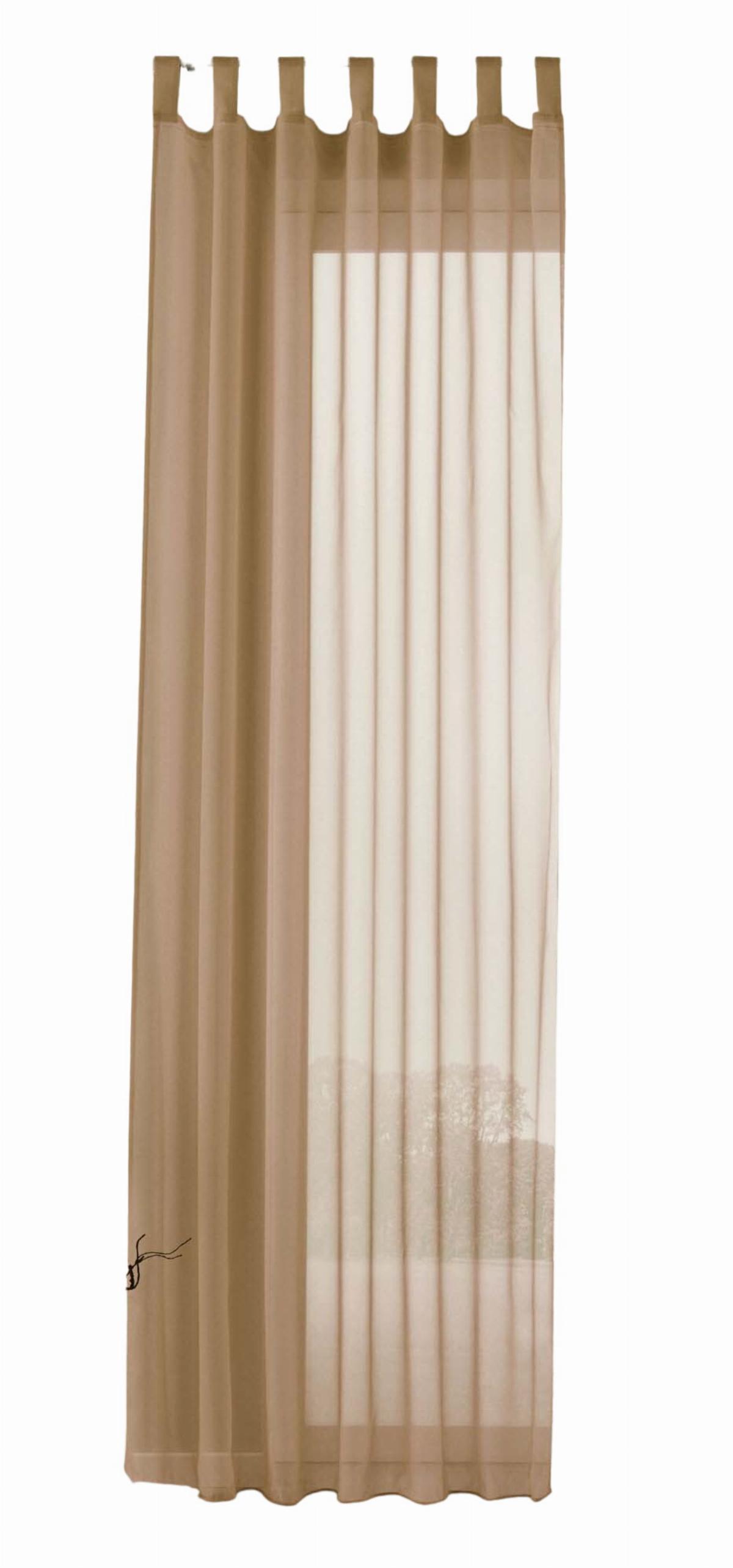 SCHLAUFENSCHAL PULA HxB 225x140 cm Sand - Sandfarben, Textil (140/225cm) - Gardinenbox